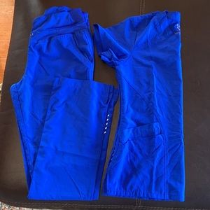 Barco one XS scrub set royal blue